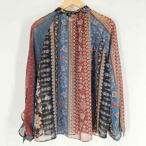ザラ ZARA PATCHWORK PRINT BLOUSE レディース import:M