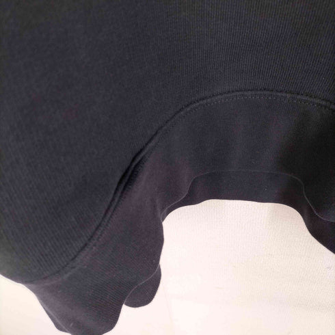カルバンクライン CALVIN KLEIN 裾刺繍 前V 袖ダーツ ブランクラグランスウェット ヘビーオンス メンズ import:L