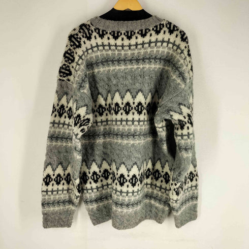 エディーバウアー Eddie Bauer 90-00s 総柄 ウールニットセーター メンズ import:XL