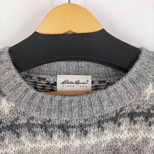 エディーバウアー Eddie Bauer 90-00s 総柄 ウールニットセーター メンズ import:XL