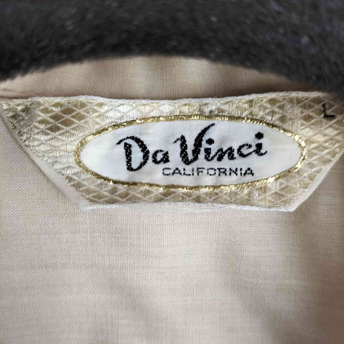 DaVinci 60s デカ襟 ポケット刺繍 ボックスシルエット開襟シャツ メンズ import:L