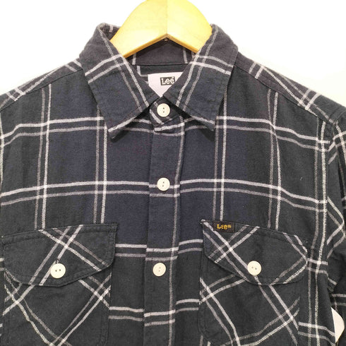 リー Lee チェックワークSHIRT フランネルチェックシャツ メンズ S