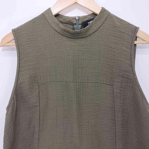 レイチェルコーミー RACHEL COMEY スタンドカラー スリットノースリーブワンピース レディース 4