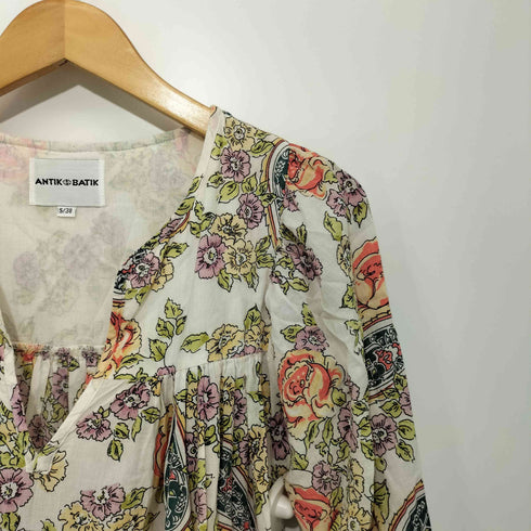 ANTIK BATIK 花柄ギャザーワンピース レディース S/38