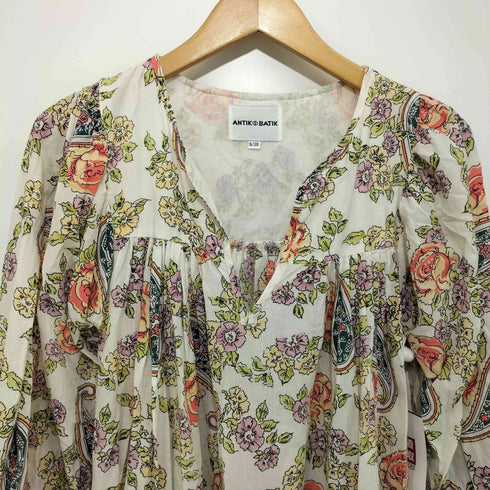 ANTIK BATIK 花柄ギャザーワンピース レディース S/38