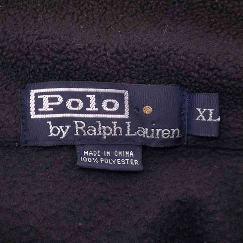 ポロバイラルフローレン Polo by RALPH LAUREN ハーフジップフリース 刺繍ロゴ メンズ import:XL