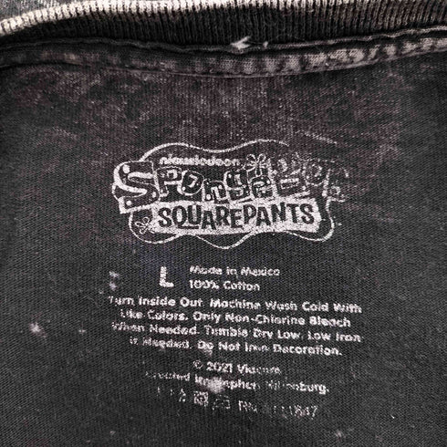 S/S キャラクタープリントTシャツ フェード加工 メンズ JPN:L