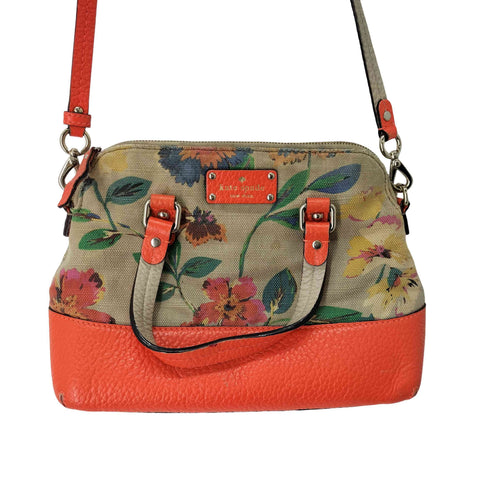 ケイトスペード Kate spade 花柄キャンバス レザー切替2WAYショルダーバッグ レディース