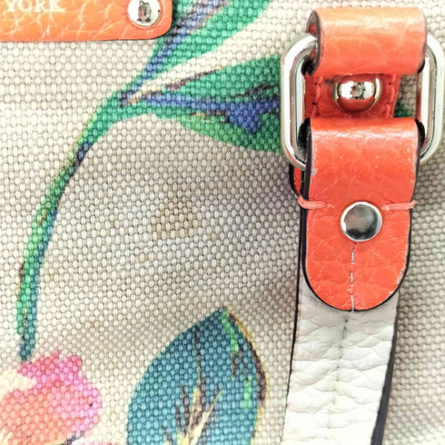 ケイトスペード Kate spade 花柄キャンバス レザー切替2WAYショルダーバッグ レディース