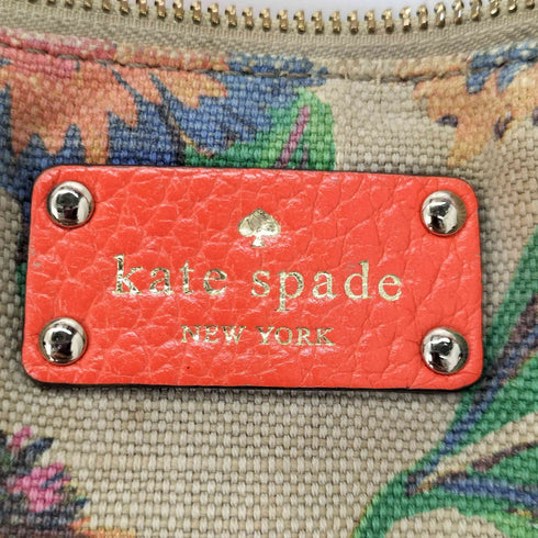 ケイトスペード Kate spade 花柄キャンバス レザー切替2WAYショルダーバッグ レディース