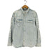 ザラ ZARA ダメージデニムウエスタンシャツ メンズ JPN:XL