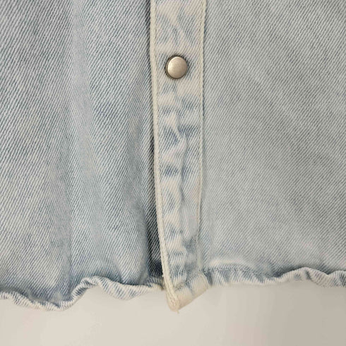 ザラ ZARA ダメージデニムウエスタンシャツ メンズ JPN:XL