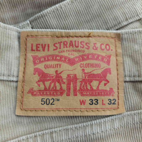 リーバイス Levis 502 REGULAR TAPER コーデュロイ パンツ メンズ W33 L32