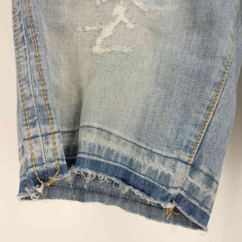 ヤコブコーエン JACOB COHEN イタリア製 RARE LUXURY DENIM リネン混 ダメージ リペア 加工 デニム ショーツ メンズ 29