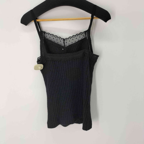 トリココムデギャルソン tricot COMME des GARCONS 06AW AD2006 ウール100% レースドッキングニットビスチェ レディース JPN:M