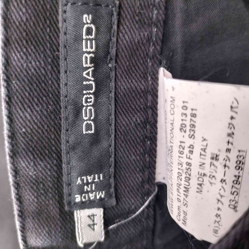 ディースクエアード DSQUARED2 13SS イタリア製 Black Denim Shorts ブラック デニム ショーツ メンズ 44
