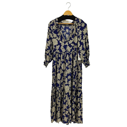 ザラ ZARA フラワープリント ギャザーワンピース レディース import:XS