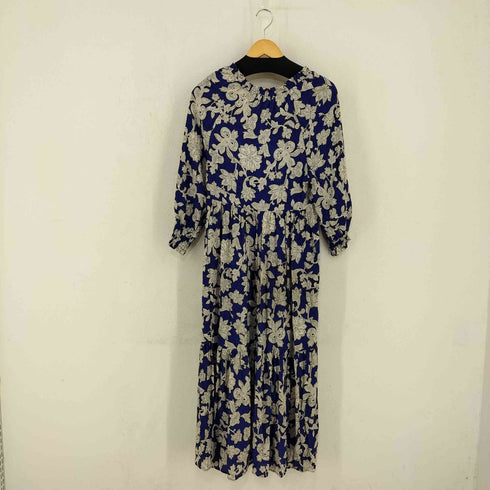 ザラ ZARA フラワープリント ギャザーワンピース レディース import:XS