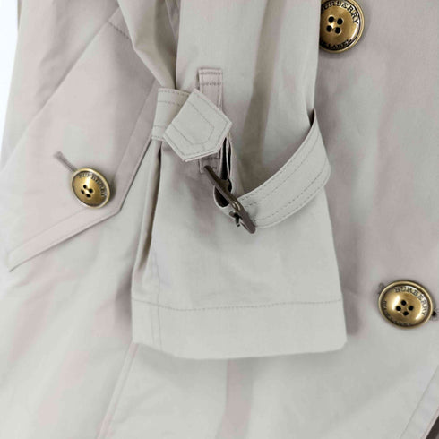 バーバリーブルーレーベル BURBERRY BLUE LABEL トレンチハーフコート 裏地ノバチェック レディース JPN:38