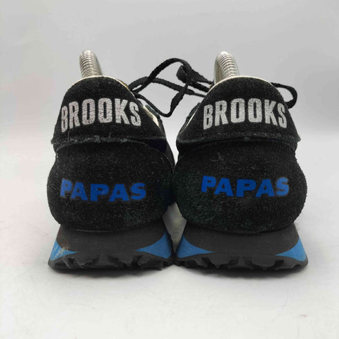 ブルックス BROOKS 別注 SUPER VILLANOVA スーパーヴィラノヴァ ビラノバ ロゴ プリント スウェード メッシュ 切替 スニーカー メンズ JPN:25