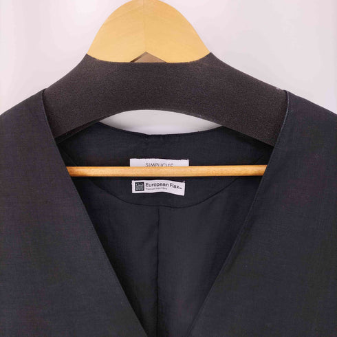 シンプリシテェ SIMPLICITE 24SS フレンチリネンベスト レディース