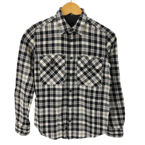 ラルフローレン RALPH LAUREN ダブルポケットL/Sフランネルチェックシャツ エルボーパッチ レディース US:4