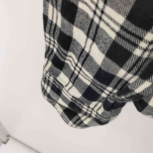 ラルフローレン RALPH LAUREN ダブルポケットL/Sフランネルチェックシャツ エルボーパッチ レディース US:4