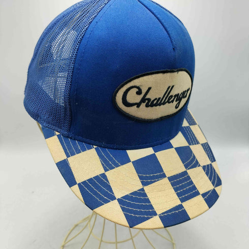 チャレンジャー CHALLENGER 00S ツバ チェッカー アイコンロゴ メッシュ キャップ トラッカー メンズ