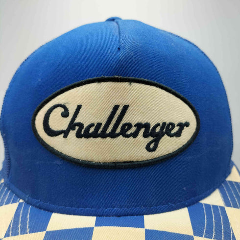 チャレンジャー CHALLENGER 00S ツバ チェッカー アイコンロゴ メッシュ キャップ トラッカー メンズ