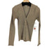 ポールカ PAULE KA MADE IN ITALY シルクリブ切替 メリノウール タイトカーディガン レディース import:M