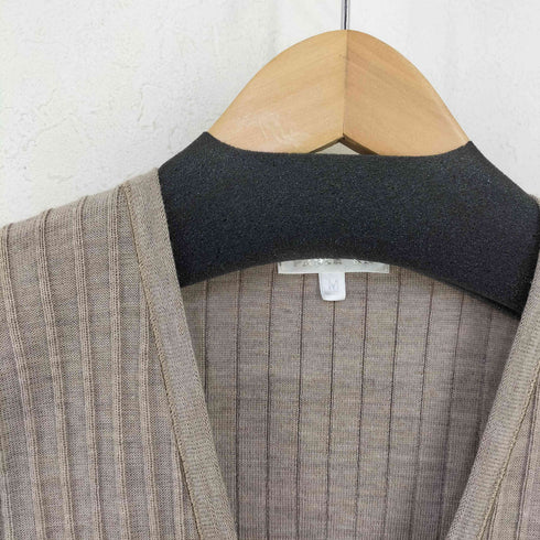 ポールカ PAULE KA MADE IN ITALY シルクリブ切替 メリノウール タイトカーディガン レディース import:M