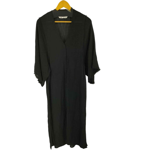 ザラ ZARA Frayed Edges Midi Dres レディース ONE SIZE