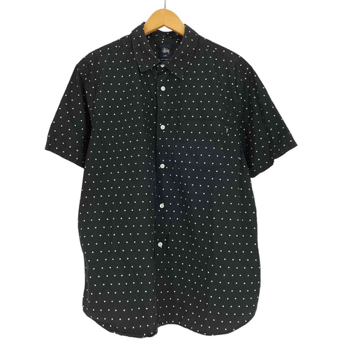 ステューシー Stussy Dot S/S Shirt ドット レギュラーカラー シャツ メンズ import:XL