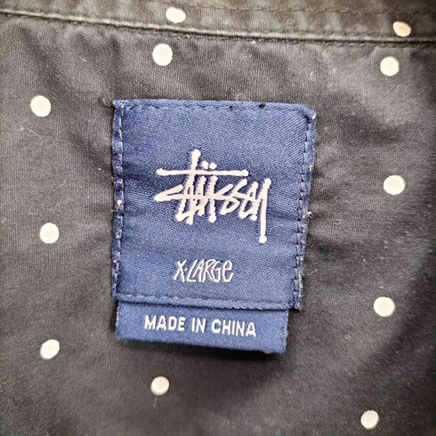 ステューシー Stussy Dot S/S Shirt ドット レギュラーカラー シャツ メンズ import:XL