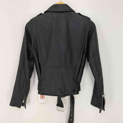 ザラ ウーマン ZARA WOMAN 羊革 ダブルライダースジャケット レディース import:S