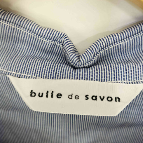 ビュルデサボン bulle de savon ストライプ シャツワンピース レディース FREE