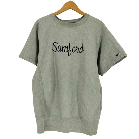 チャンピオン Champion 80S USA製 トリコタグ REVERSE WEAVE Samford 刺繍 スウェット Tシャツ メンズ import:XL