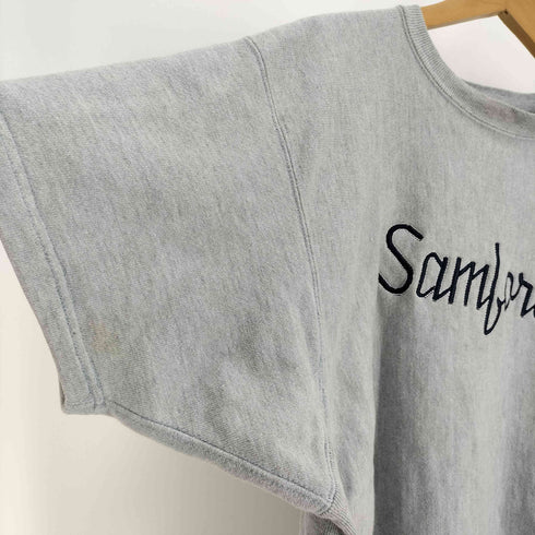 チャンピオン Champion 80S USA製 トリコタグ REVERSE WEAVE Samford 刺繍 スウェット Tシャツ メンズ import:XL