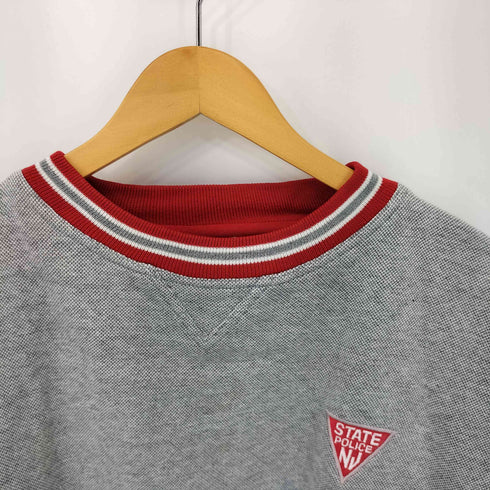 STATE POLICE NJ 刺繍 Vガゼット L/S スウェット メンズ