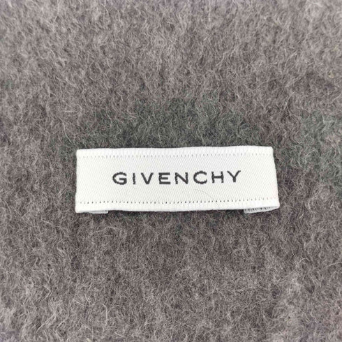 ジバンシィ GIVENCHY ロゴ刺繍 カシミヤ マフラー メンズ