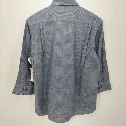 チャップスラルフローレン CHAPS RALPH LAUREN 90S ストライプ柄 七分丈 ワークシャツ メンズ JPN:L