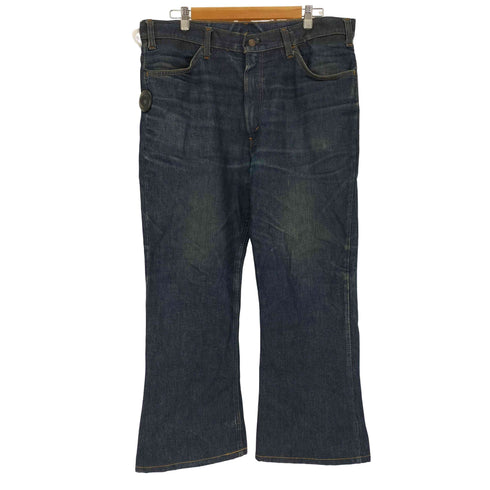 リーバイス Levis 70S 646 66後期 オレンジタブ スモールe ボタン裏 8 刻印 42TALON ジップ ベルボトム ビックベル フレア デニム パンツ 1977年製 濃紺 内股シングル メンズ W:38 L:30