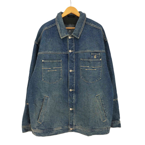 ロカウェア ROCAWEAR 00s オーバーサイズ 刺繍 デニムジャケット メンズ 2XL