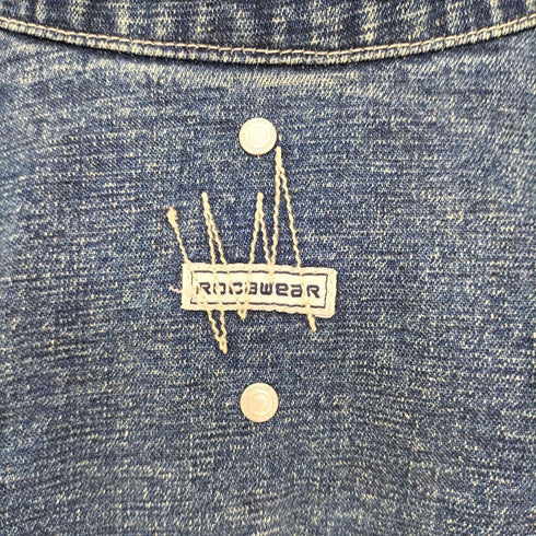 ロカウェア ROCAWEAR 00s オーバーサイズ 刺繍 デニムジャケット メンズ 2XL