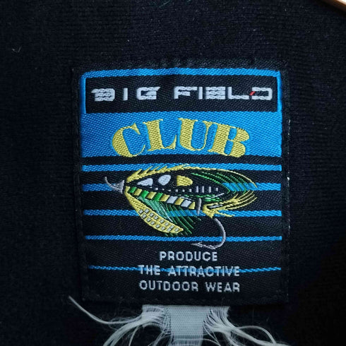 BIG FIELD CLUB 裏キルティング カモ柄 フーデッド ナイロン 中綿モッズコート メンズ