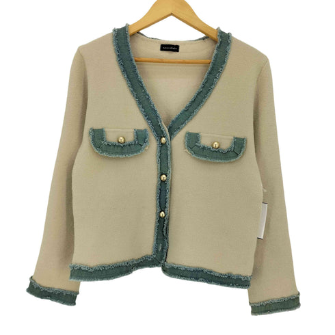 amie studio デニムドッキング ニットカーディガン レディース ONE SIZE