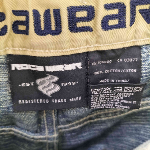 ロカウェア ROCAWEAR 00s 刺繍 バギーデニム メンズ 38/34