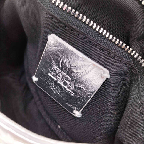 ザラ ZARA メタリックシルバーショルダーバッグ Y3K レディース