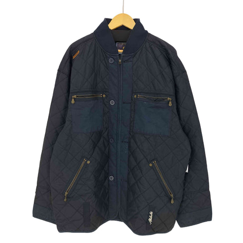 アカデミクス akademiks ナイロンキルティング ジップアップブルゾン メンズ XXL