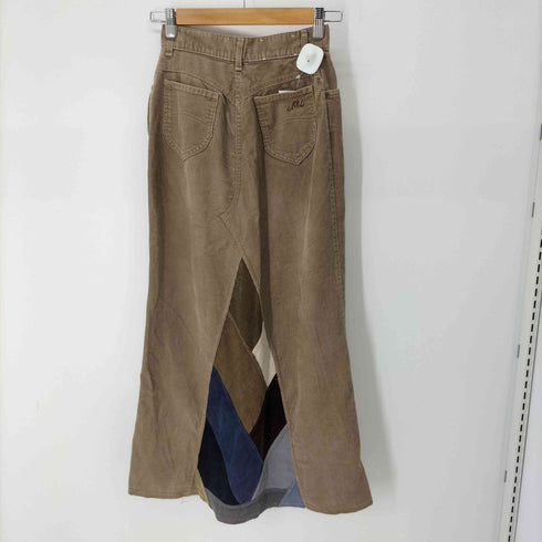 チック chic USA製 パッチワーク リメイクコーデュロイスカート レディース